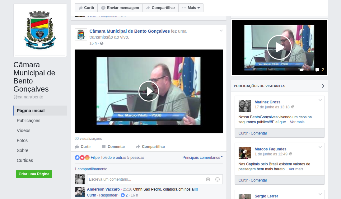 Sessões agora passam ao vivo no Facebook